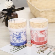 2 Yuan Store Blue White Porcelain Toothpicks Full Bottle Filled Bottled Toothpicks Hotel Toothpicks 