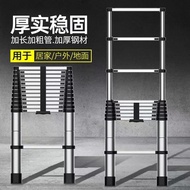 Loft Retractable Ladder Multi-Purpose Lift Folding Ladder Household Stainless Steel Straight Ladder 