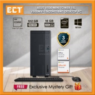 Asus V500 Mini Tower 15L V500MV-13620H018WS Desktop PC (i7-13620H 4.90GHz,512GB SSD,16GB D5,Intel,W1
