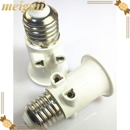MEIGUII E27 EU LED Bulb Adapter, E27 Socket Light Bulb ABS EU Plug Connector, Lamp Adapter White Plu