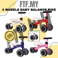 4 Wheels Baby Balance Bike For Big Kids Baby Walker Basikal Seimbang Balance Bike Children Bicycle M