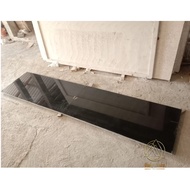 Meja dapur kitchen set panjang batu alam asli granit hitam 260x60