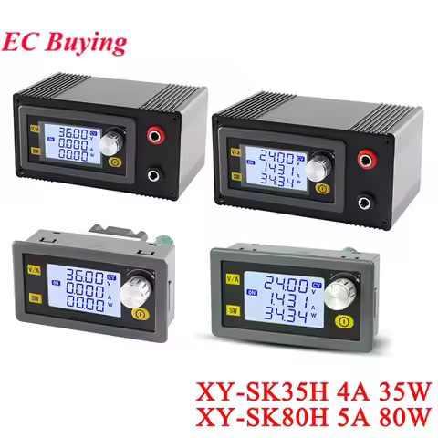 XY-SK35H 4A 35W XY-SK80H 5A 80W DC Adjustable Step-Up/Down Buck-Boost Power Converter Module CC CV 5