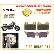 VOGE DISC BRAKE PADS CU525 CU 525 GOLD QUALITY
