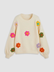 Cider Colorful Floral Sweater