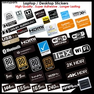 Intel Core i7 Dobly Audio HiRes 80Plus Gold Platinum Sliver HDMI Sound X-Fi Desktop Laptop Stickers 