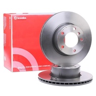 BMW ( จำนวน 2 ชิ้น ) จานเบรคหน้า ขนาด 296 mm รุ่น E39 ยี่ห้อ BREMBO เบอร์ 09.6924.11 l เบอร์เทียบ TR