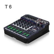 Mini 2/4 Ch Audio bluetooth Mixing Sound Card Mixer Console
