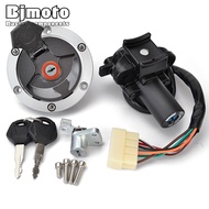 【T-Moto】 Fuel Gas Cap Ignition Switch Seat Lock Key Kit For EX250 EX300 BX250 Ninja 250/300/250SL BR