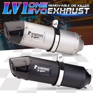 Universal 51mm motorcycle exhaust muffler carbon exhaust pipe modification tailpipe LeoVince lv1 exh