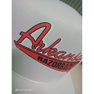 Arkansas Razorback white
