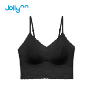 Jollynn Cloud Soft Lace Deep V Camisole Bra เสื้อในฟรีไซส์ ดีไซน์ลูกไม้สวยหรู