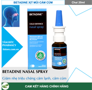 [HCM]BETADINE Cold Defence Nasal Spray - Dung dịch xịt mũi ngừa cảm cúm cho người lớn (betadin)