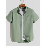 GUS8- kemeja anak warna sage green kemeja anak warna hijau sage kemeja