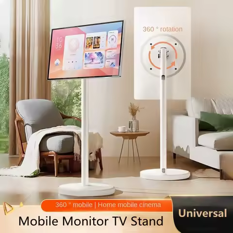 Rolling TV Cart for 10-42 Inch TV Stand Mobile Computer Stand Vertical Monitor Stand Screen Hanger F