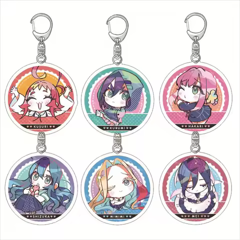 100 Girls Who Super Super Love You Cartoon Anime Keychain Acrylic Characters Yoshimoto Shizuka Eiai 