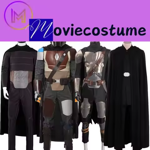 TV Din Cosplay Djarin Costume Boba Cloak Men Fett Top Pants Disguise Luke Uniform Fantasia Outfits H