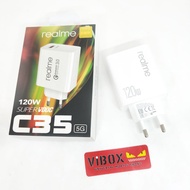 120w Charger Shell Ori Realme C35 5G SuperVooc Adapter Casan C51 C53 C55 C67 Narzo 20 50 9 9i 10 Pro