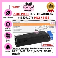 Original OKI B412 OKI B432 3K 45807103 B412 B432 7K 45807107 Toner Cartridge B412 B432 B512 MB472 MB
