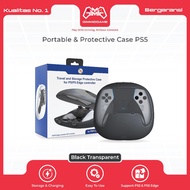 Portable EVA Hard Case Pouch Bag Protective Stick PS5 DualSense & DualSense Edge - Black