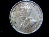 香港鎳幣-1935年英屬香港一毫鎳幣(英皇佐治五世像, 第一款,有微光)