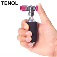 TENOL CO2 Bike Tire Inflator Parts Presta and Schrader CO2 Inflator for Road Bikes