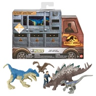 Mattel Jurassic World GWP71 New Ruler Minifigure, Multi-Pack (With Limited Edition Allosaurus), 4 Di