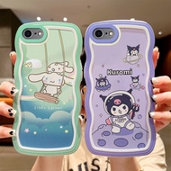 Casing iPhone 6 Casing iPhone 6s Casing iPhone 7 8 se 2020 6 plus 6s plus 7plus 8plus Cute Cartoon Phone Case Tpu Soft Case Wave Frame Clear Phone Case