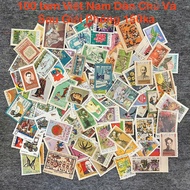 Bộ Tem Việt Nam Xưa 100 Con Sưu Tầm Sau năm 1945 đến 198x Khác Nhau Không Trùng