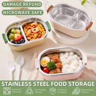 GLARO Lunch Box Stainless Steel with Spoon Fork Student Workers Food Storage Container 保溫 飯盒 304 不銹鋼
