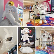Taman Tema Aeroangkasa Kartun Angkasawan Figurine Mall Spaceman IP Hiasan Lantai Patung Arca Gentian