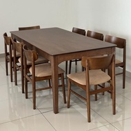 SUGARHOME Hailey 1.97m Solid Wood Dining Table set 8 seater