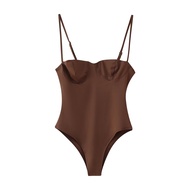 UNIZERA womens jumpsuit fashionable slim fit underwear style solid color temperament spring new jump