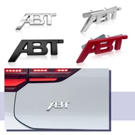 3d Metal ABT Logo Letters Car Front Emblem Badge For Audi A5 A7 A1 SQ5 TT RS6 RS3 Q7 Q5 Q8 A3 VW Gol