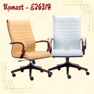 UPMOST / Leather Office Chair / Director Office Chair / Wooden Chair / Kerusi Pejabat / E 2631H / E 