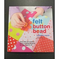 Coffee Table Book: Felt Button Bead (fabric-crafting projects) preloved