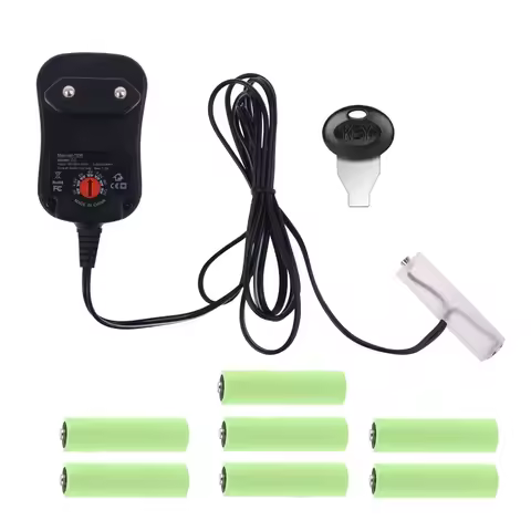 AA Battery Eliminator EU Power Supply Adjustable 3V 4.5V 6V 9V 12V Adapter Can Replace 2AA to 8AA Ba