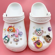 Cute Lotso Bear Crocs Design Jibbitz Disney Flower Shoe Charms Stella Lou Jibitz Charm Pin Toy Story Jibits Crocks for Kids Shoes Accessories Decoration