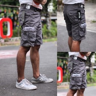 PRIA What's More HITS Men'S Shorts Short Cargo Pants Loreng Army