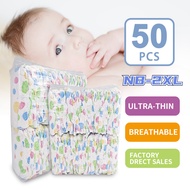 50pcs Baby Diaper Tape Pants Diaper S/M/L/XL/2XL/3XL