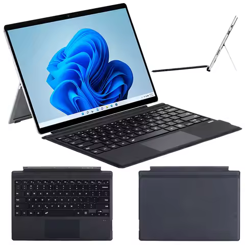 Portable Wireless Keyboard with Trackpad Bluetooth-Compatible Trackpad Keyboard Wireless Keypad for 