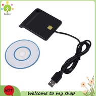 【lesley】USB Smart Card Reader Card Reader for Bank Card IC/ID EMV Card Reader High Quality for  7 8 