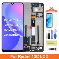 Original LCD For Redmi 12C / Redmi 12 LCD Touch Screen with Frame Display Replacement 23053RN02A 221