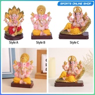 [Beauty] Resin Statue Hindu Elephant God Statue Decoration Diwali Idol Blessing Gift