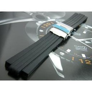 【錶帶家】Oris 豪利時 TT1 機械錶完全代用F1胎紋頂級矽膠錶帶非劣質膠帶另有 TT2