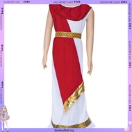 King of Rome Child Mythology Priestess Greek Queen Long Dress for Children Roman Goddess Ancient Eur