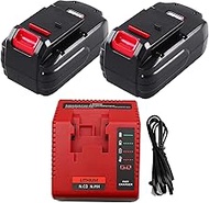 OHYES BAT 2 Pack 3.6Ah Ni-Mh 18 Volt PC18B Battery and PCXMVC PCMVC Charger Compatible with Porter C