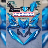 Rapido Cover Set Yamaha Y15ZR V1 V2 Exciter-150 (48) Cyan Green Grey Accessories Motor Y15 Ysuku Blue Yellow Color Y15ZR