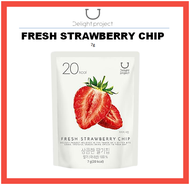 [Delight Project] FRESH STRAWBERRY CHIP 7g (1pack/5packs) Olive Young snack