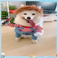 Chucky Dog Costume Halloween Cosplay Costume Fun Dog Cat Clothes Teddy Puppy Photography Props Festi